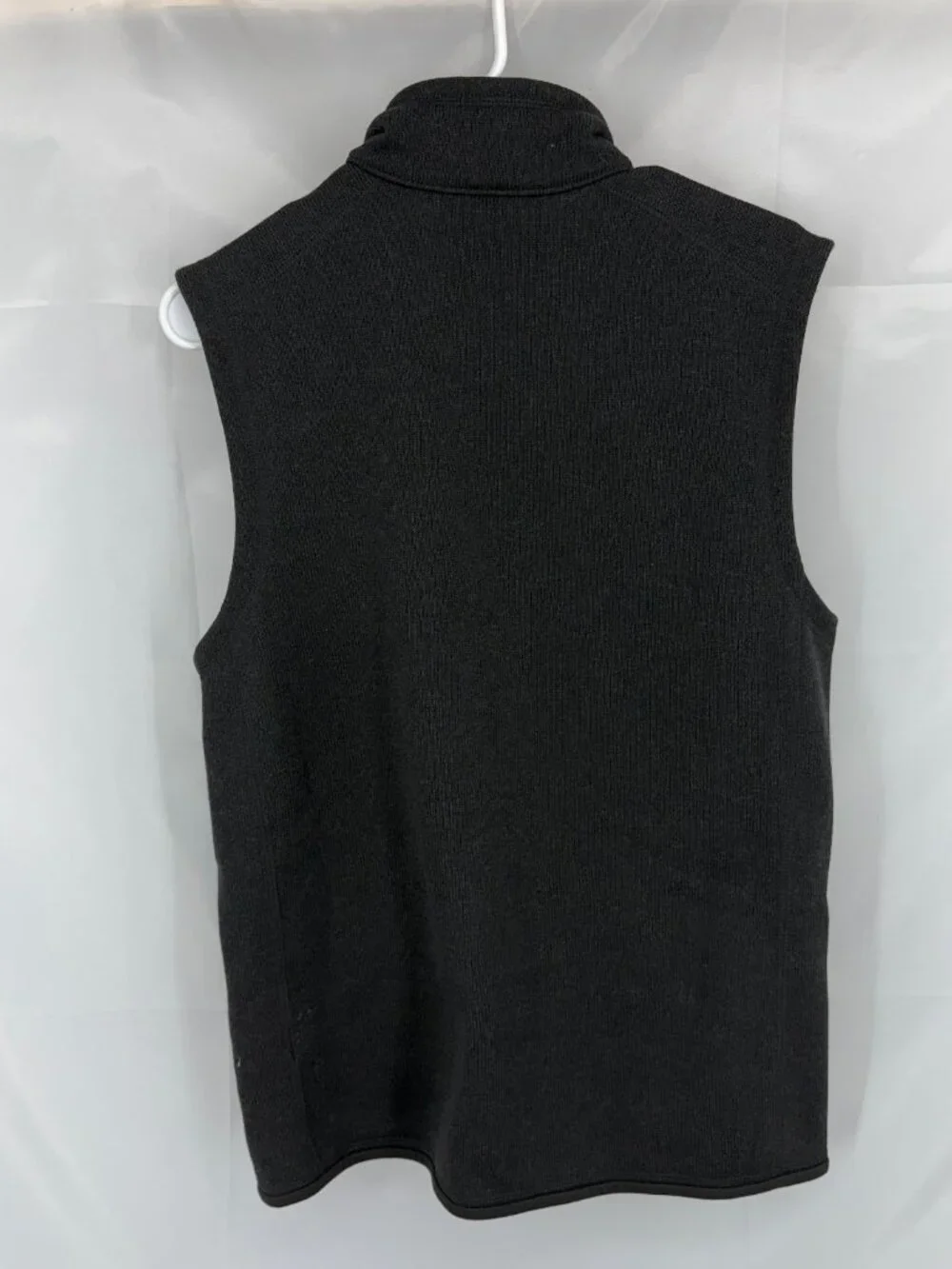 Patagonia Men M Better Sweater Fleece Vest Full Zip Solid Black Lined Sleeveless - Picture 2 of 8